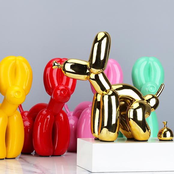 Balloon Dog Pooping Statue