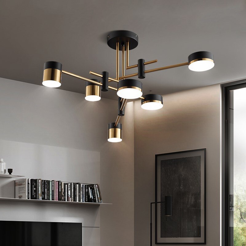 Exquisite Black Golden Nordic Chandelier