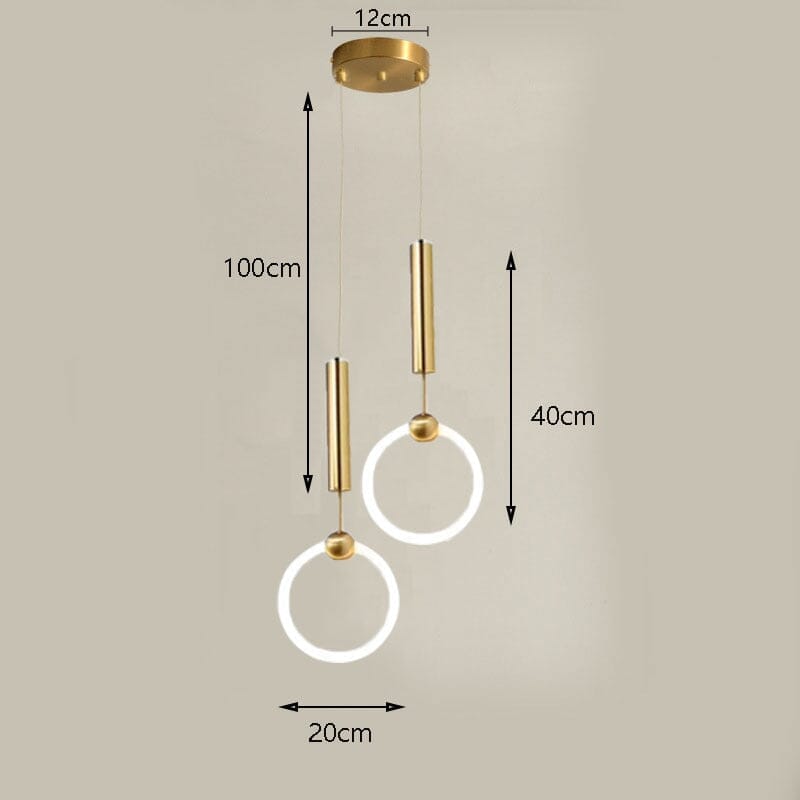 Lampe suspendue LED Nordic Hoop