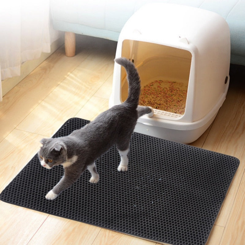 Alfombrilla para arena Purrfect™ | Alfombrilla para arena de gatos para suelos limpios