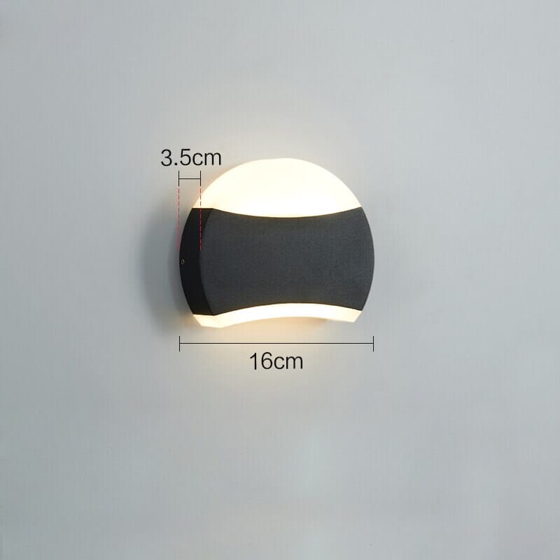 Luz de Pared Exterior Circular