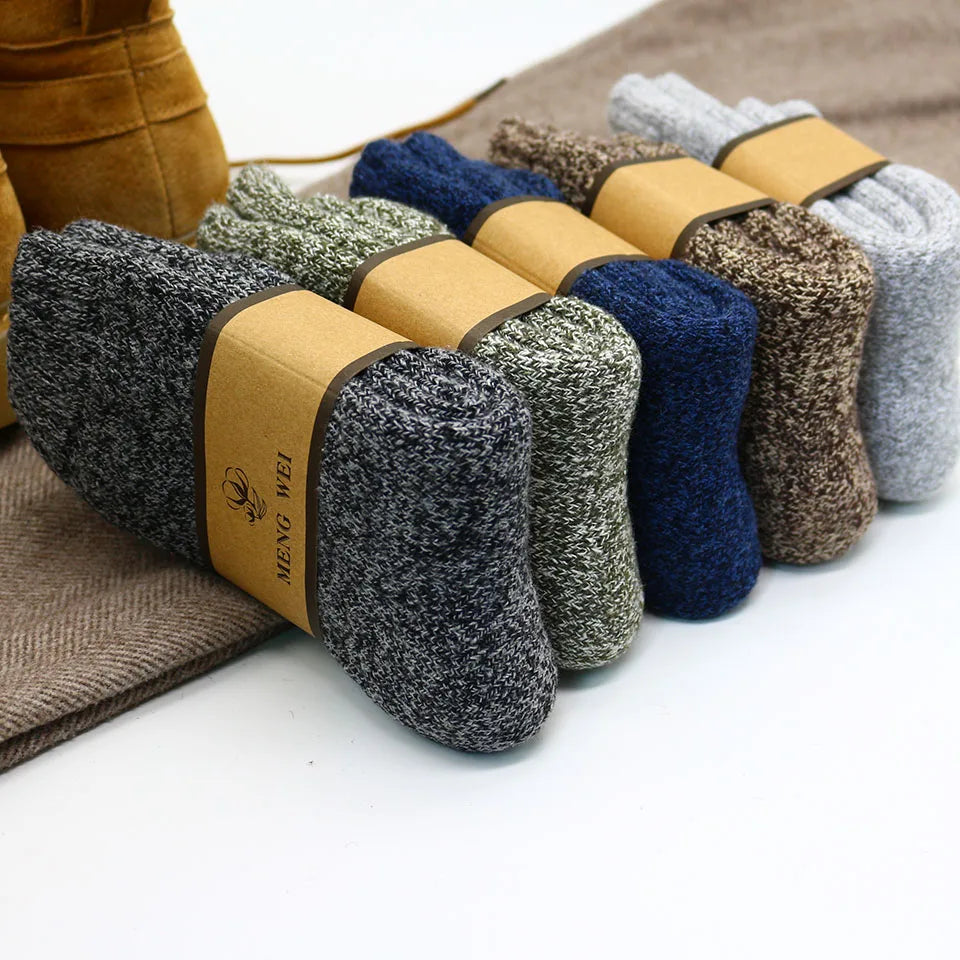 100% Wool Merino Warmth Pro: Premium Thick Wool Winter Socks for Men