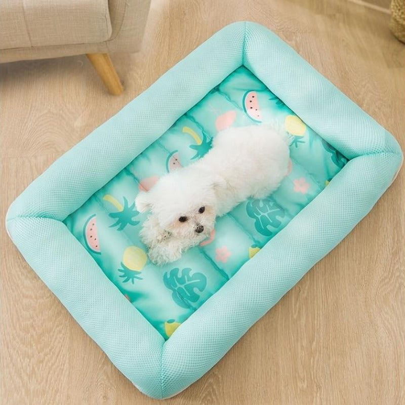 Tropical Summer Dog Cooling Bed