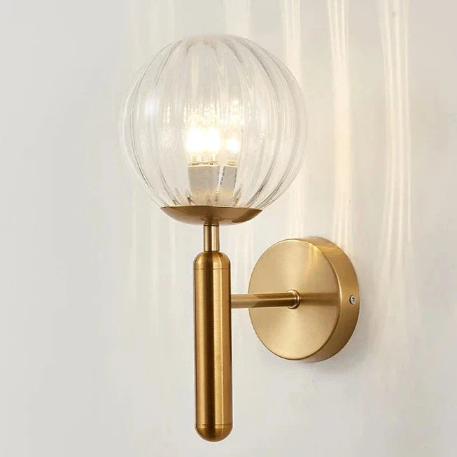 OrbeLuminous - Lámpara de pared con globo de cristal