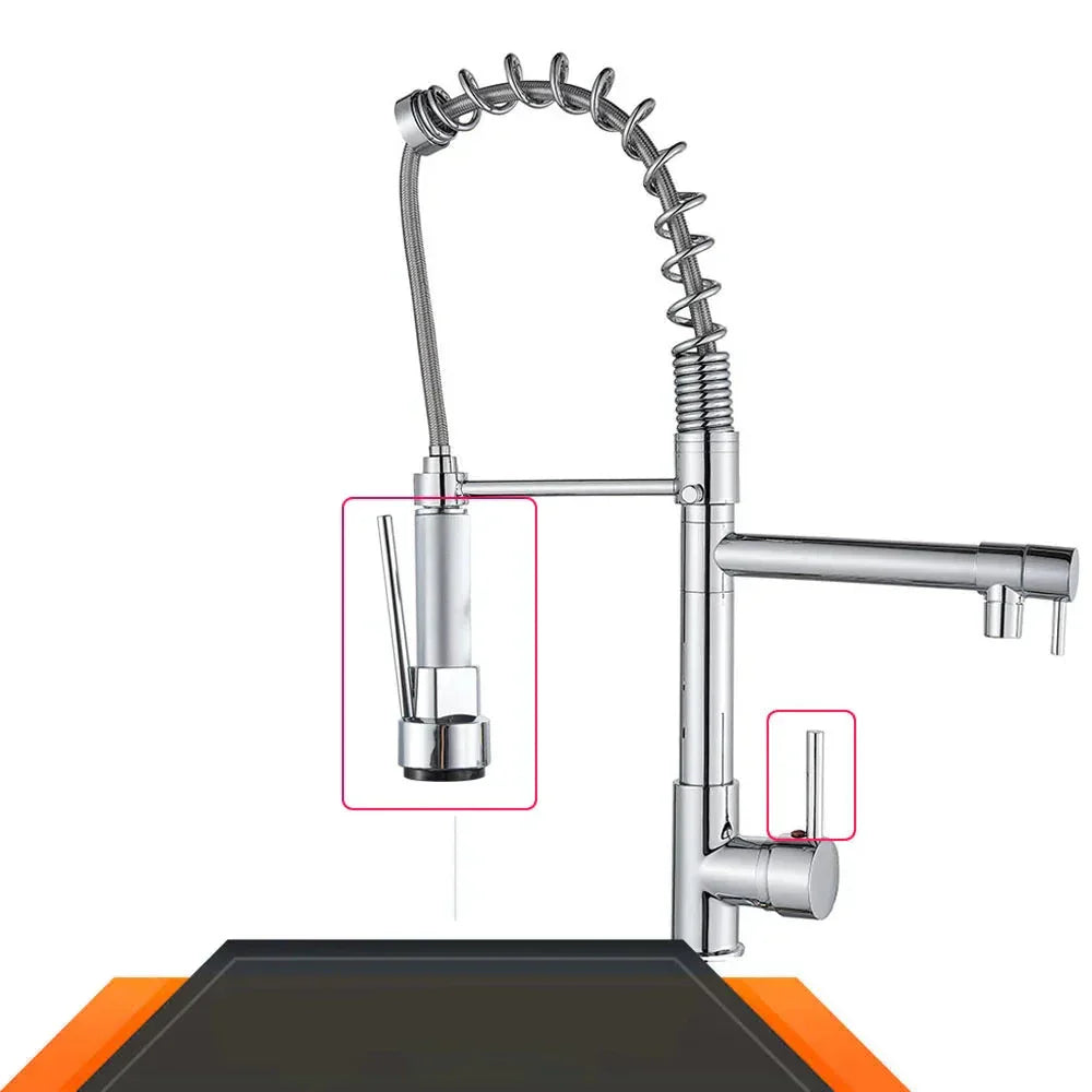 StreamFlex – Retractable Faucet with Double Spouts