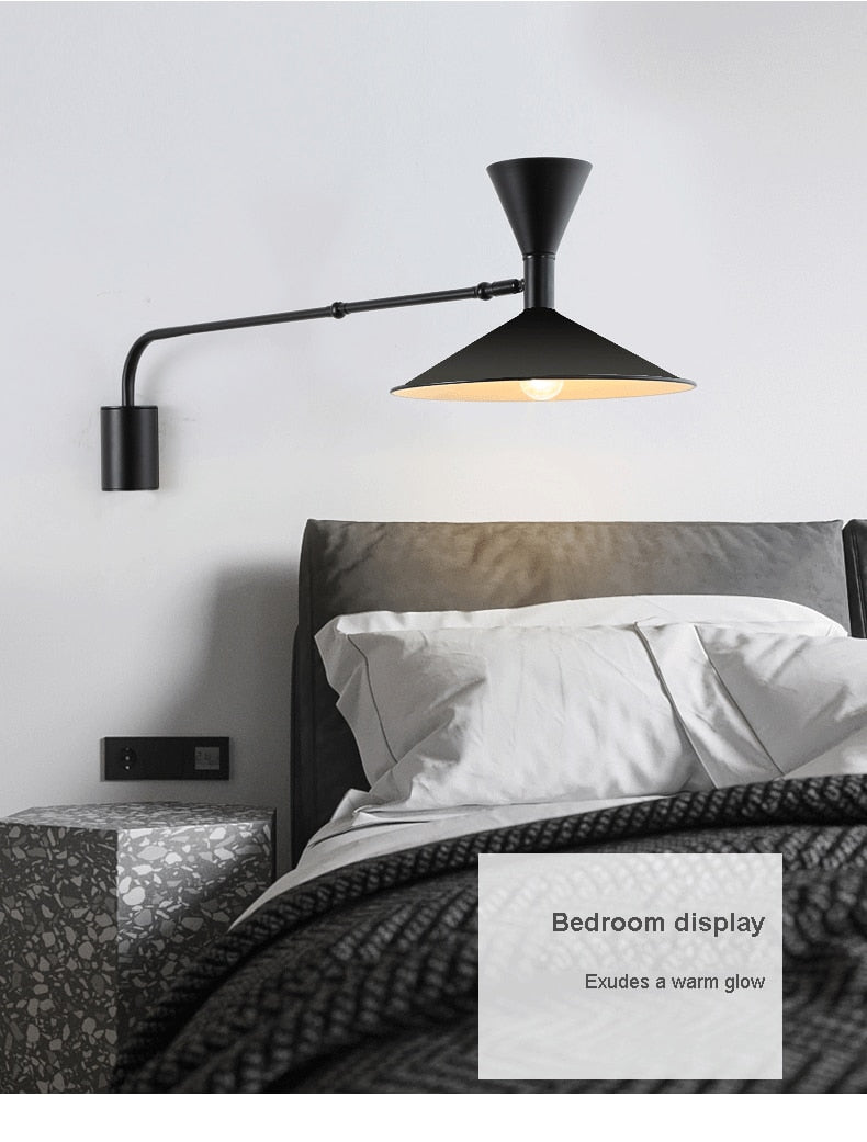 TML Komma – Bras pivotant pour décoration d'intérieur, chambre à coucher, salon