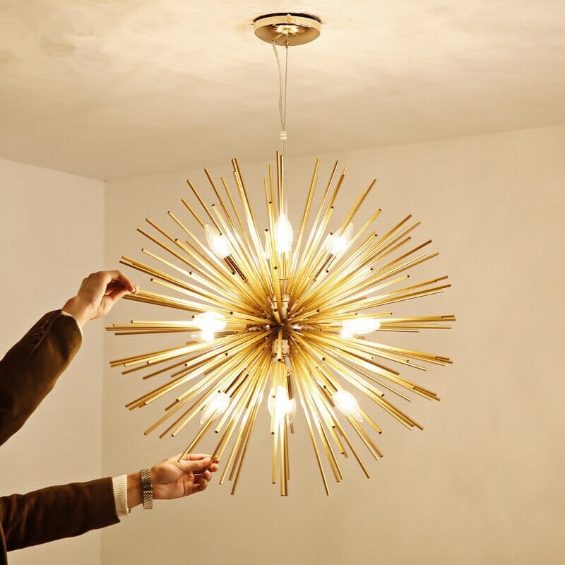 Postmodern firework chandelier