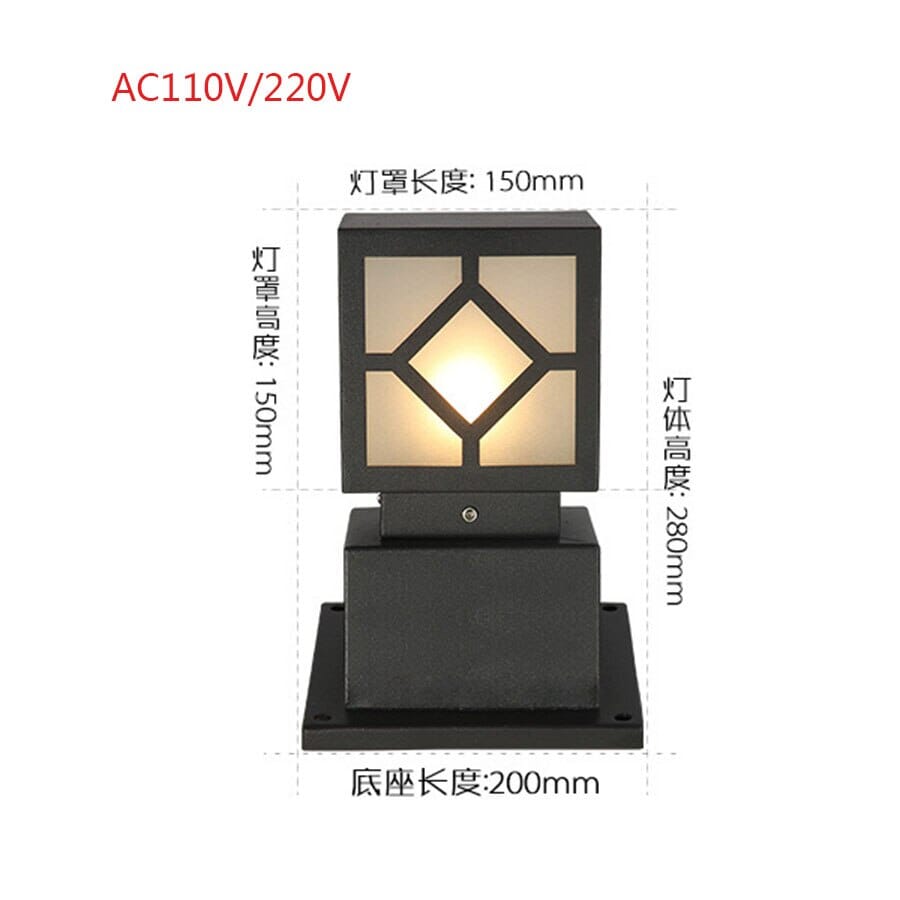 Square Courtyard Lamp