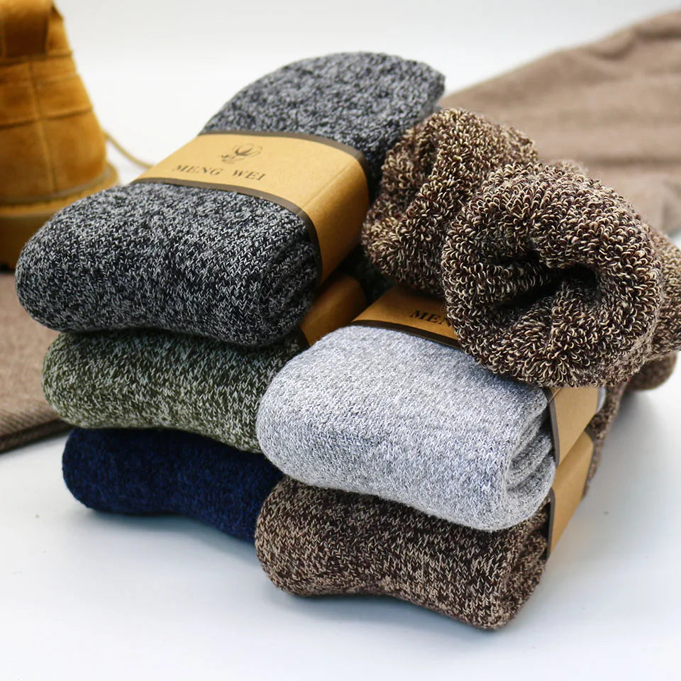 100% Wool Merino Warmth Pro: Premium Thick Wool Winter Socks for Men