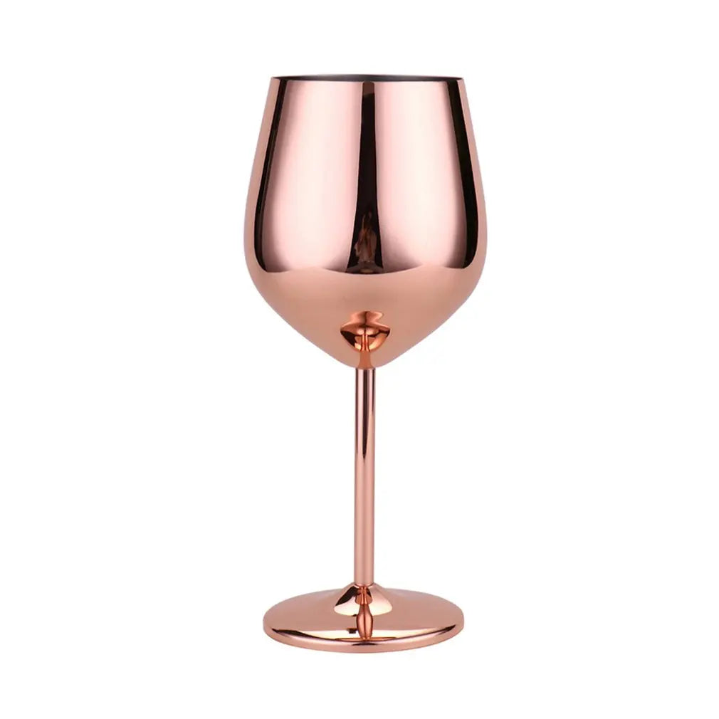 Mirror Tint Stainless Steel Wine Glass