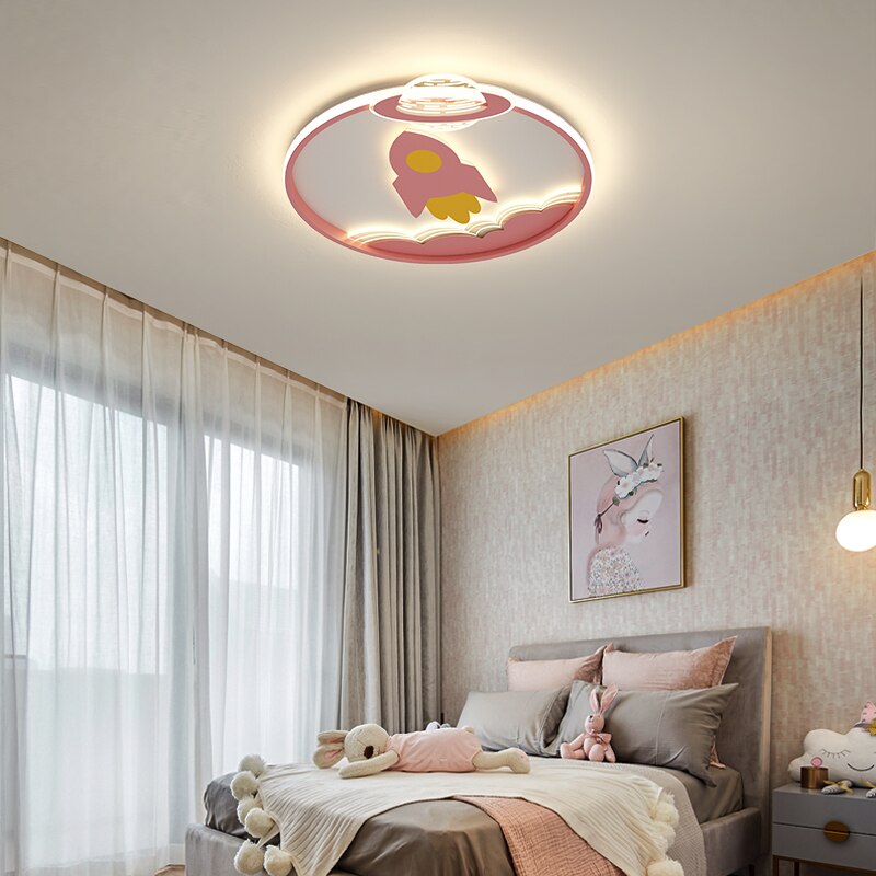 Space Rocket Kids Room Chandelier