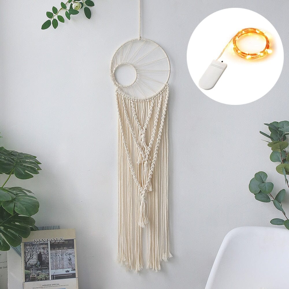 Macrame Dream Catcher With Lights