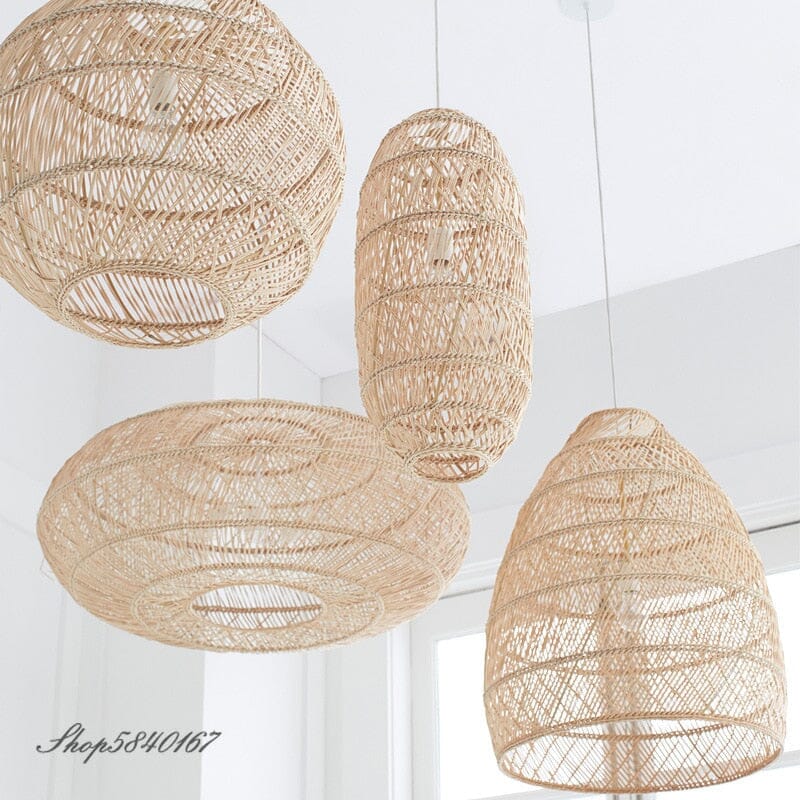 Sakura Rattan Pendants