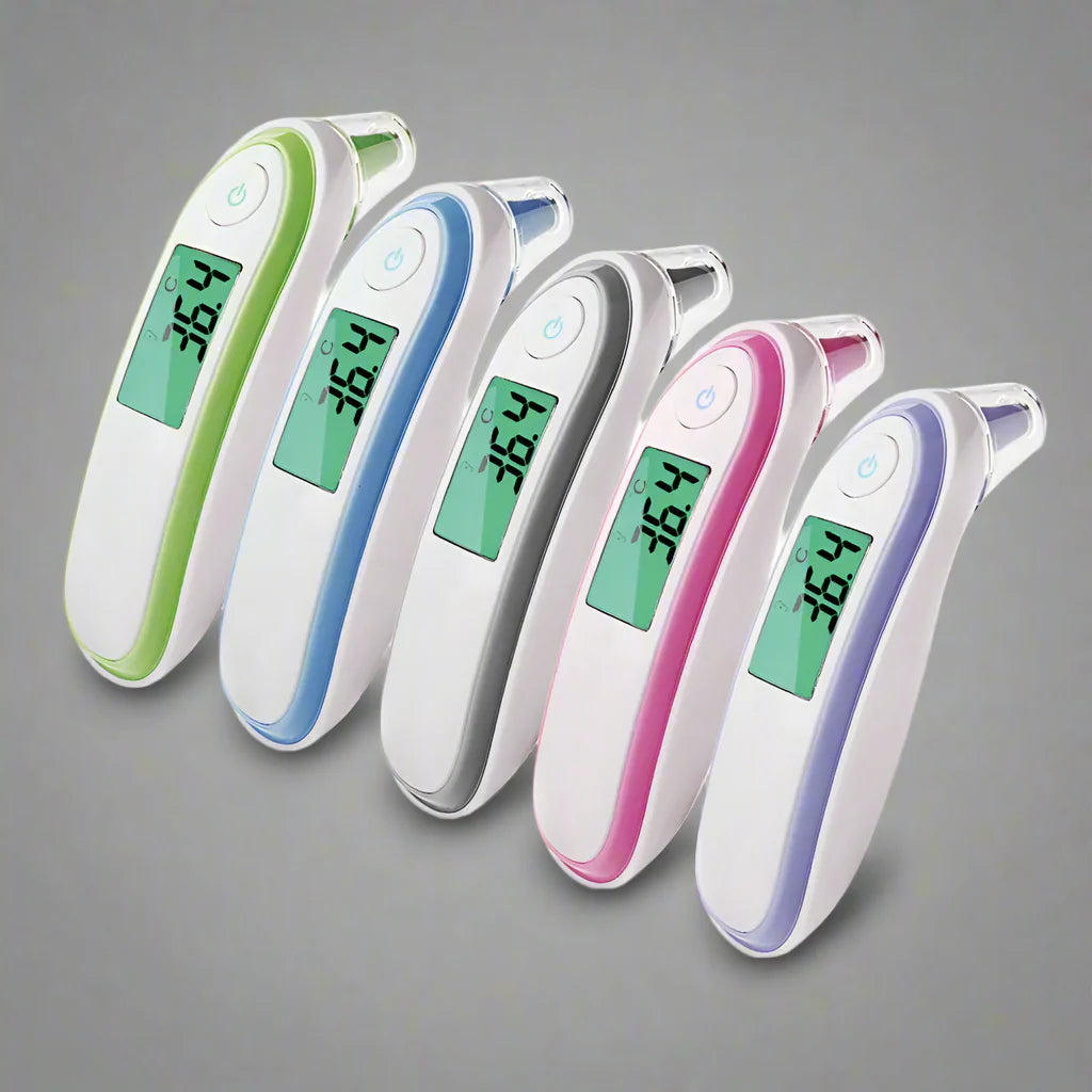 JYHealth Infrarood Oor- en Voorhoofdthermometer - Nauwkeurig & Contactloos voor Baby & Volwassene