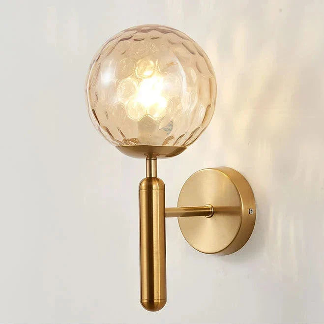 OrbeLuminous - Lámpara de pared con globo de cristal