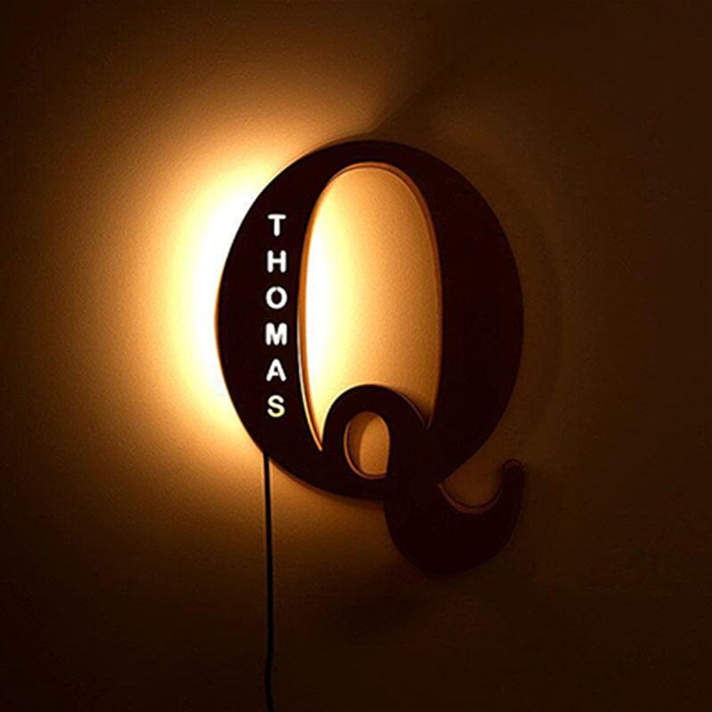 Alphabet LED Wandlamp