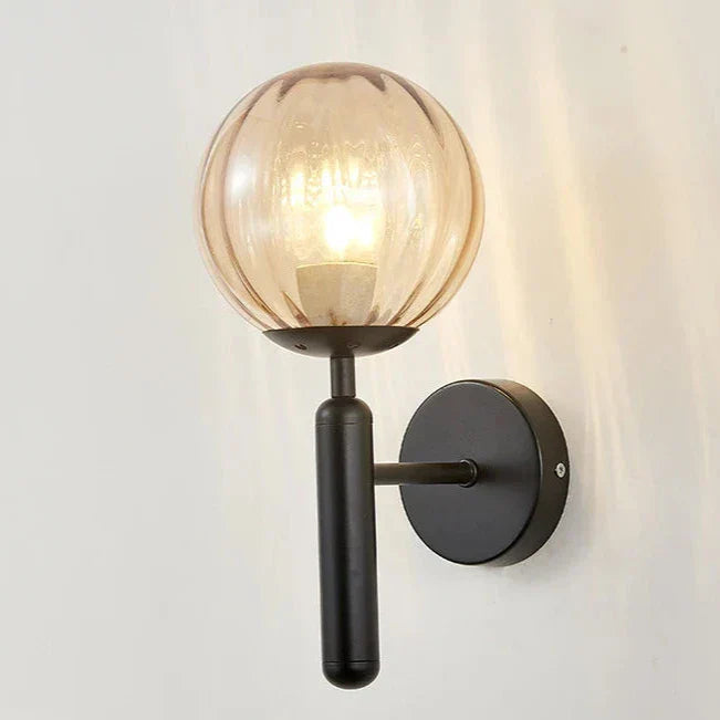 OrbeLuminous - Lámpara de pared con globo de cristal