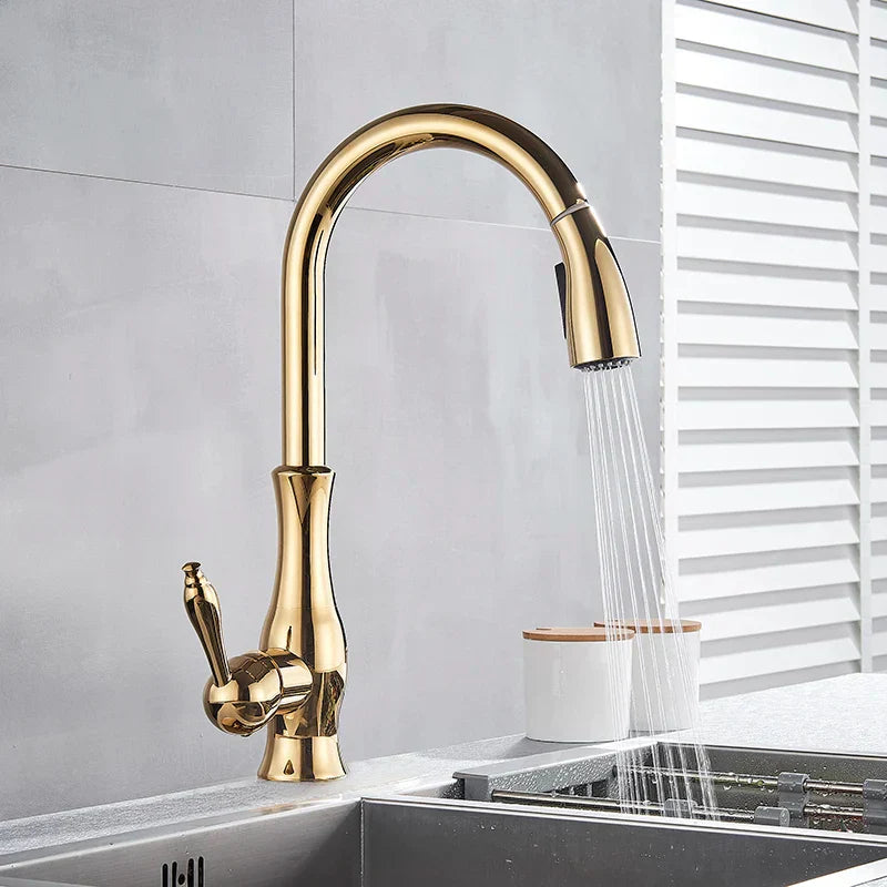 GlamFaucet – Robinets de cuisine en or