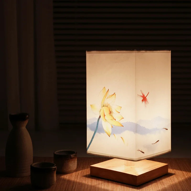 Lampe à éclat de fleurs orientales