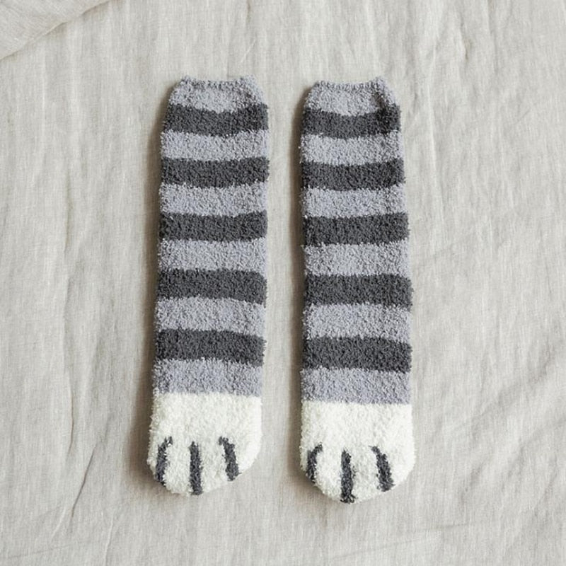 Socken mit Katzenzehenbohnen