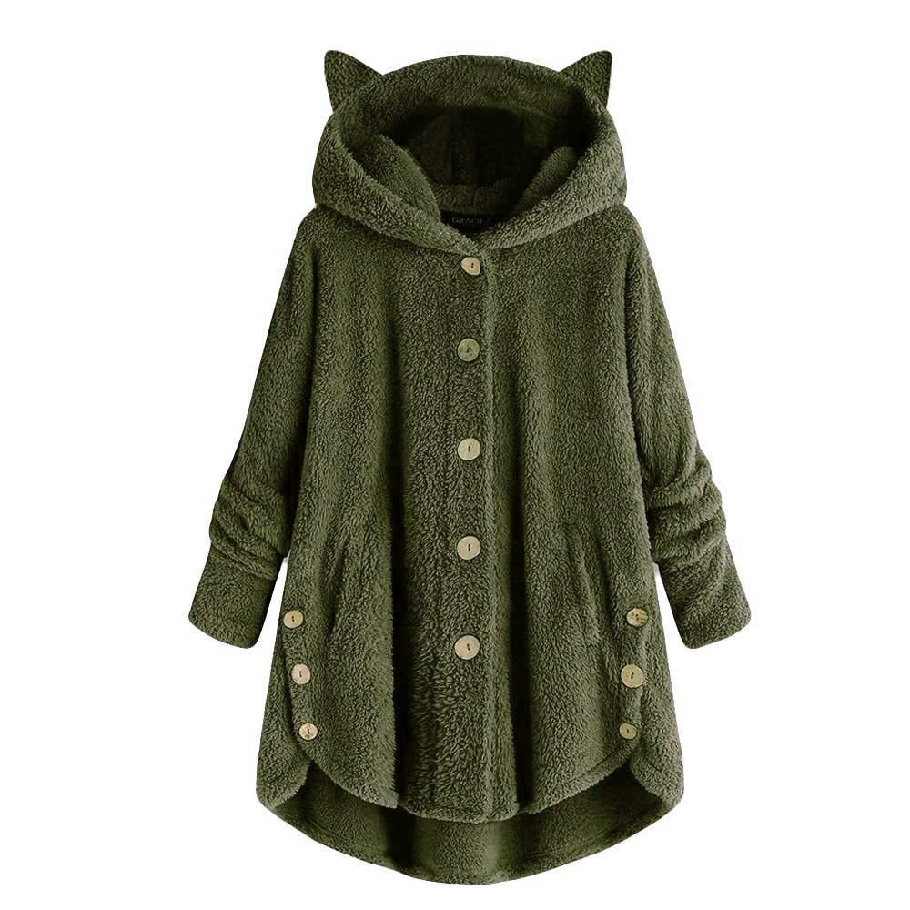 Manteau à capuche à oreilles de chat tendance