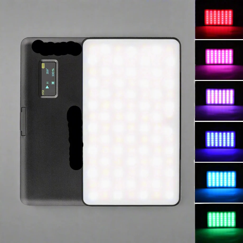 Luz de video LED Andoer W140 RGB - Luz de relleno 2500-9000K para Vlogging y fotografía