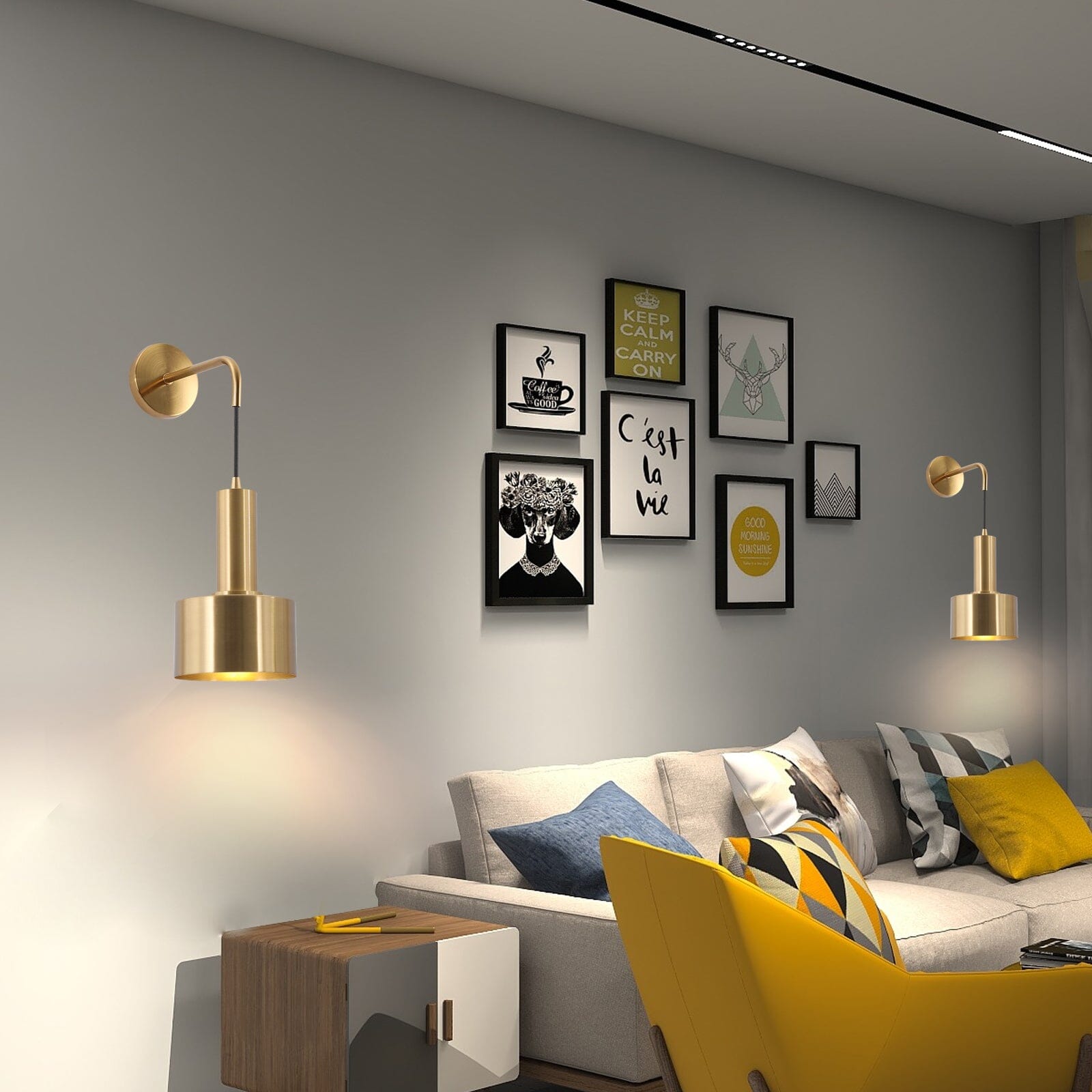 Alma Gold Wandlamp