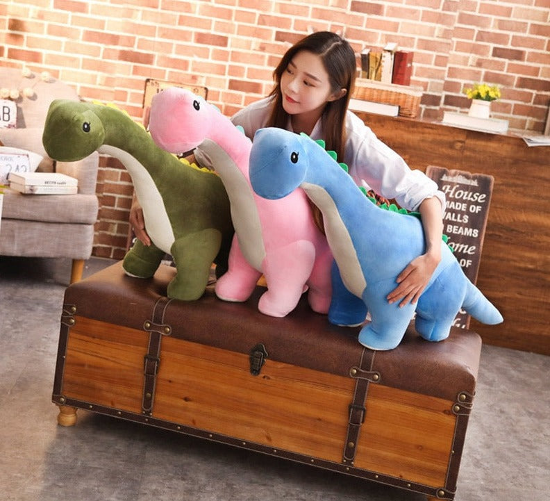 Dinosaurio Diplodocus de peluche gigante