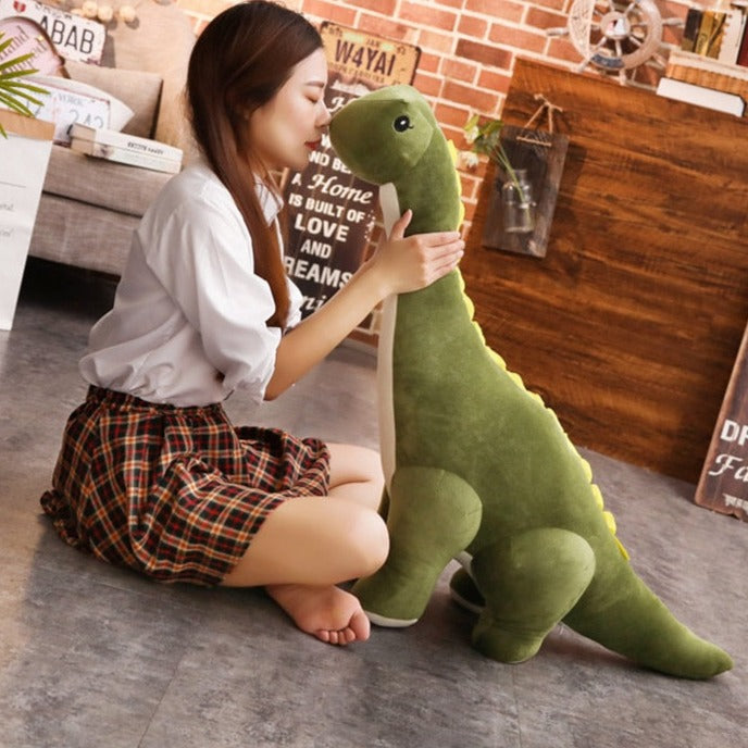 Dinosaurio Diplodocus de peluche gigante