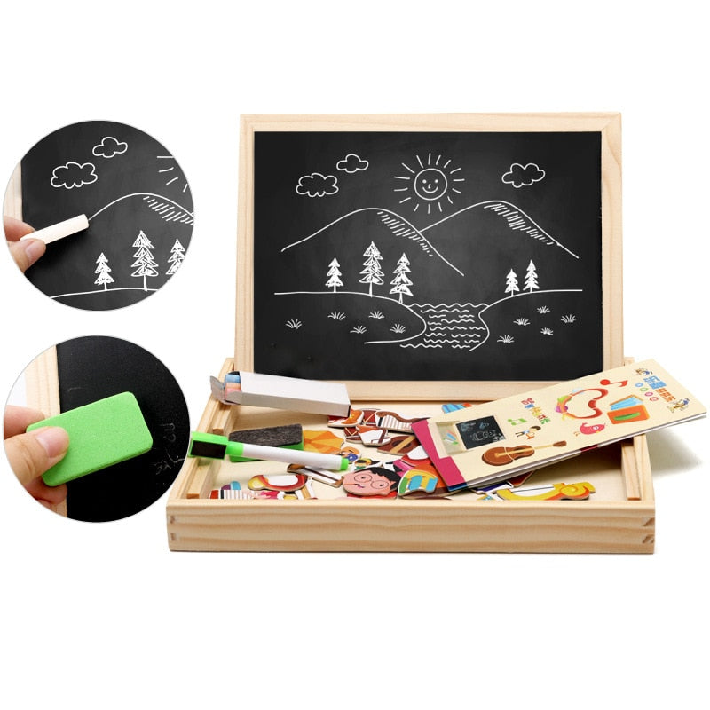 Woods™ | Magnetic chalkboard - creative art with magnet and chalk