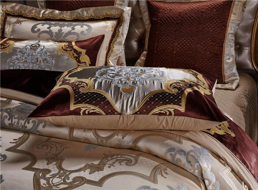 Esmoidis Golden Silk Cotton Luxury Jacquard Duvet Cover Set