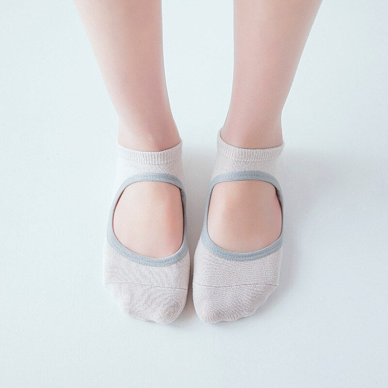 Grip Anti-Slip Yoga Socks (2 pairs)