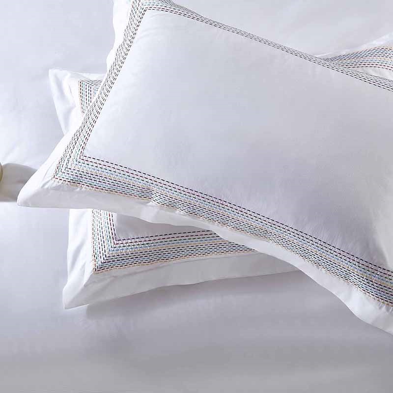 Abyad Hotel Rainbow Stitch Egyptian Cotton Bedding Set