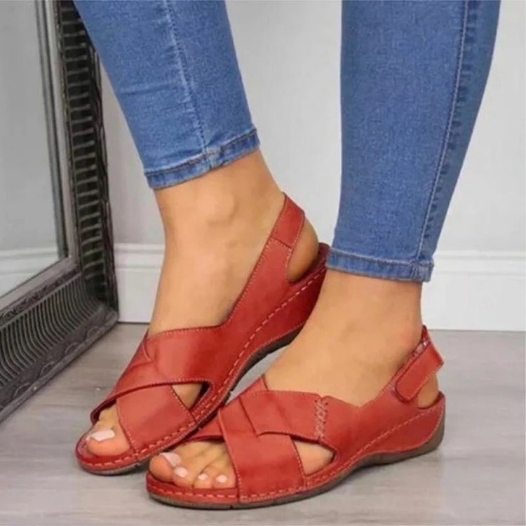 Mia - Marinblå Elegant Comfort Sandal