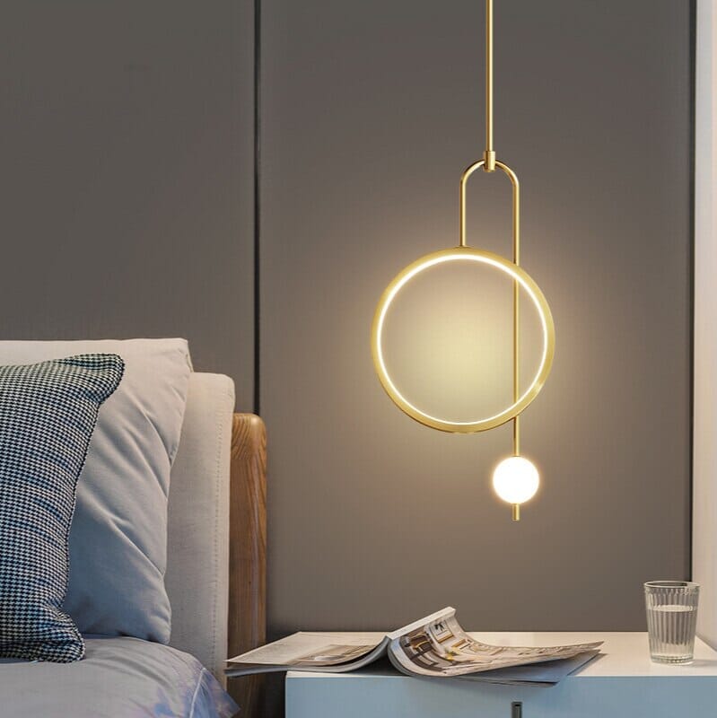 Moderne gouden ring hanglamp