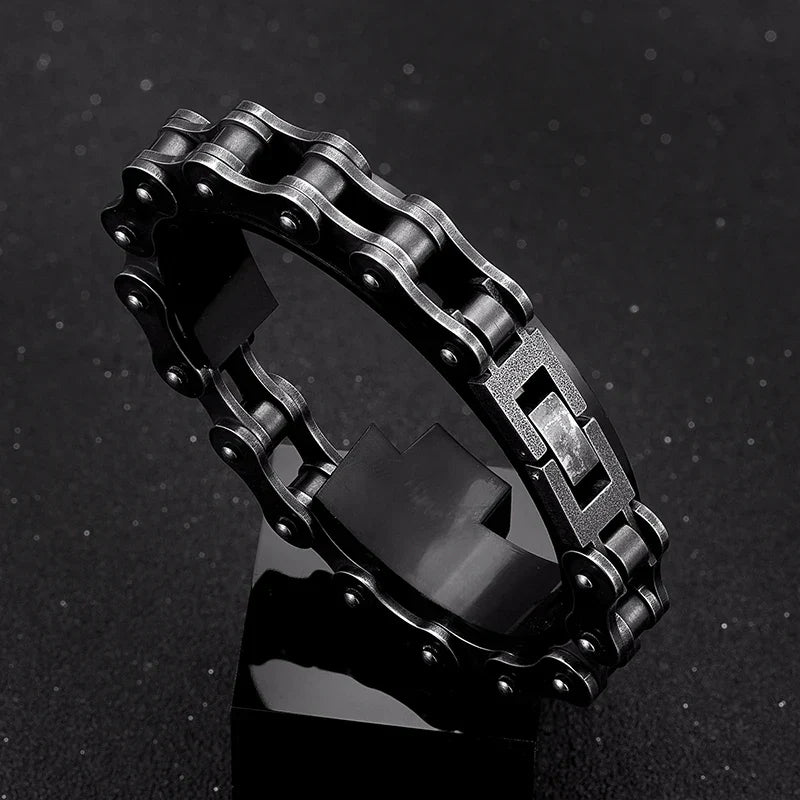 Pulsera de cadena negra vintage Titan Craft