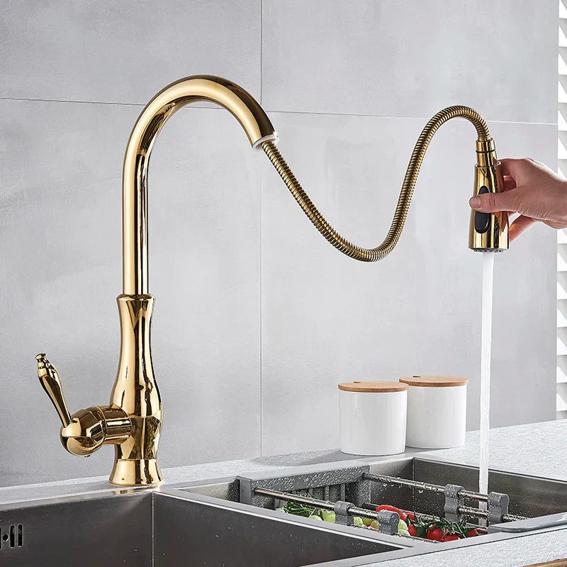 GlamFaucet – Robinets de cuisine en or