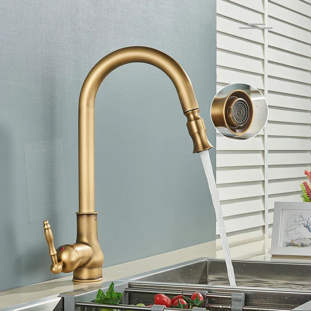 VintageTap – Antique brass kitchen faucet