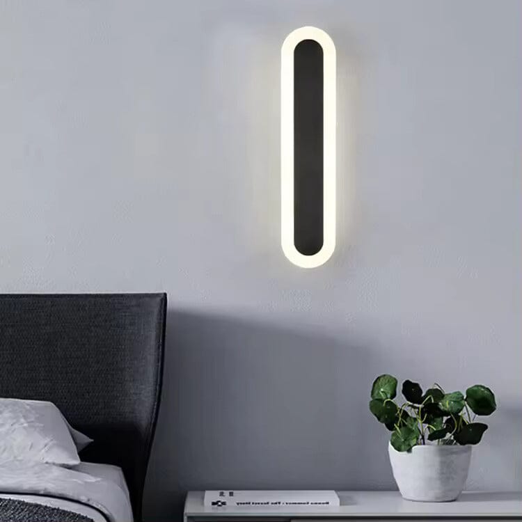 Lampada da parete a striscia LED da esterno Alana Black