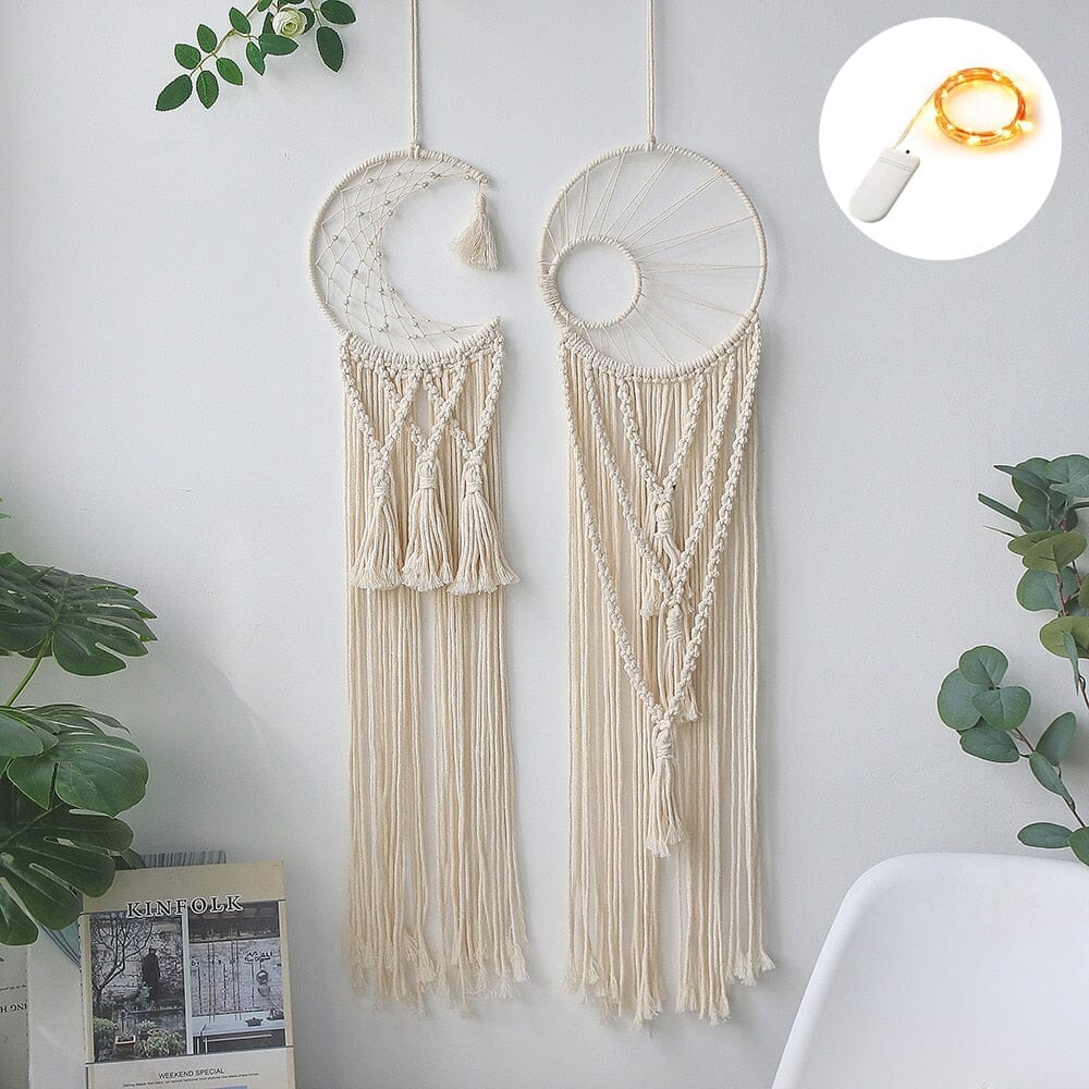 Macrame Dream Catcher With Lights