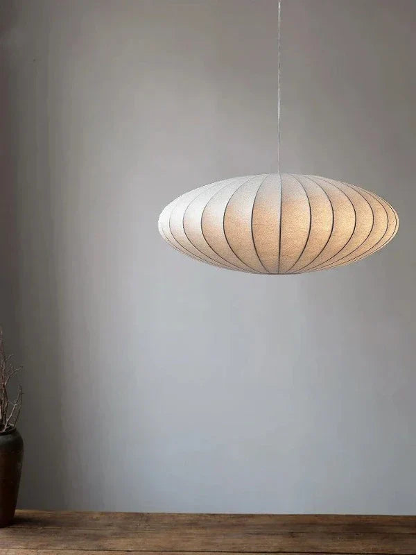 NovaLux - Lustre en soie avec pendentif