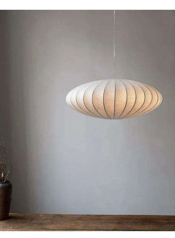 NovaLux - Lustre en soie avec pendentif