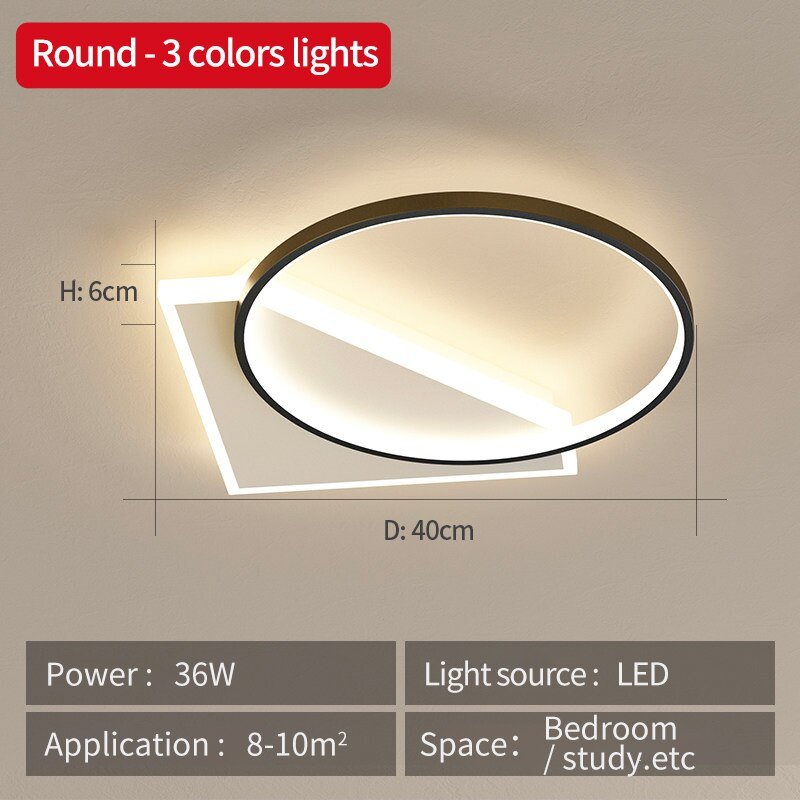 Lustre LED de plafond