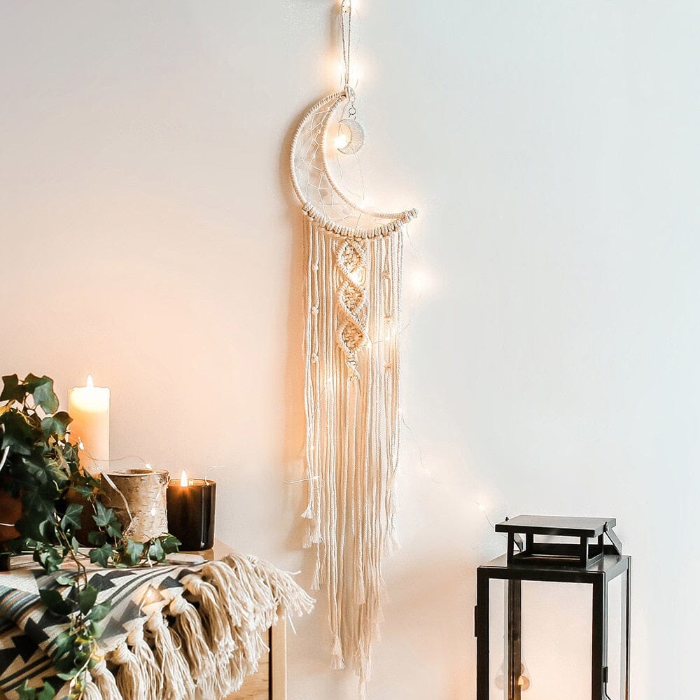 Macrame Dream Catcher With Lights