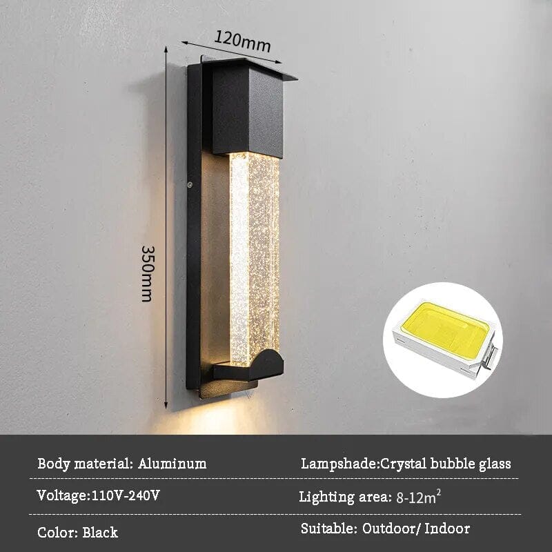 Luz de pared impermeable Lava