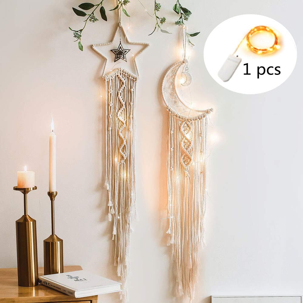 Macrame Dream Catcher With Lights