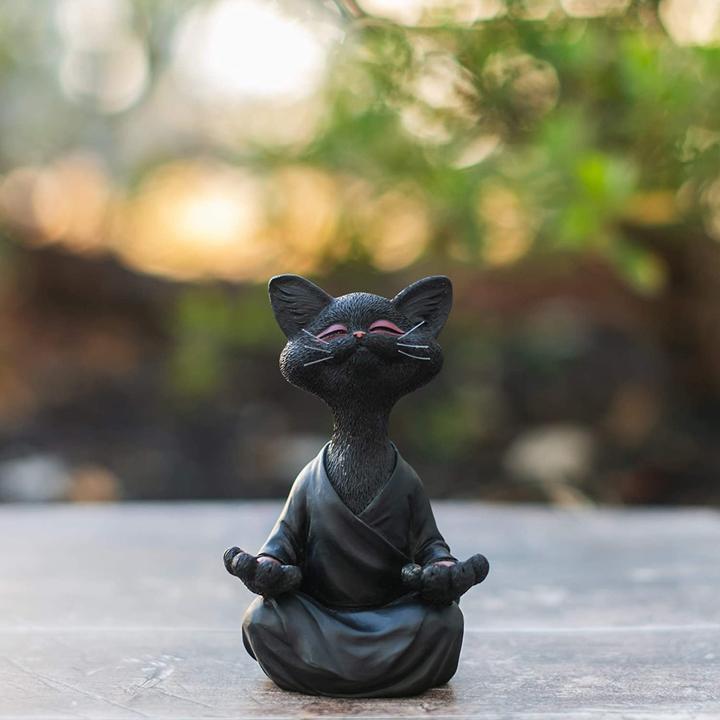 Happy Buddha Cat Decor