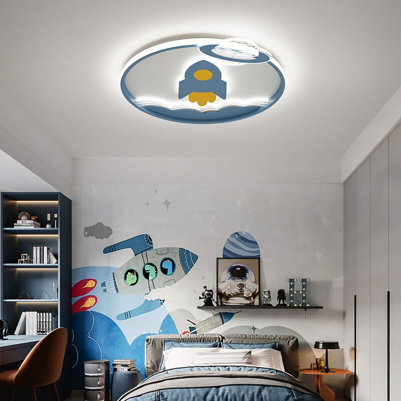 Space Rocket Kids Room Chandelier