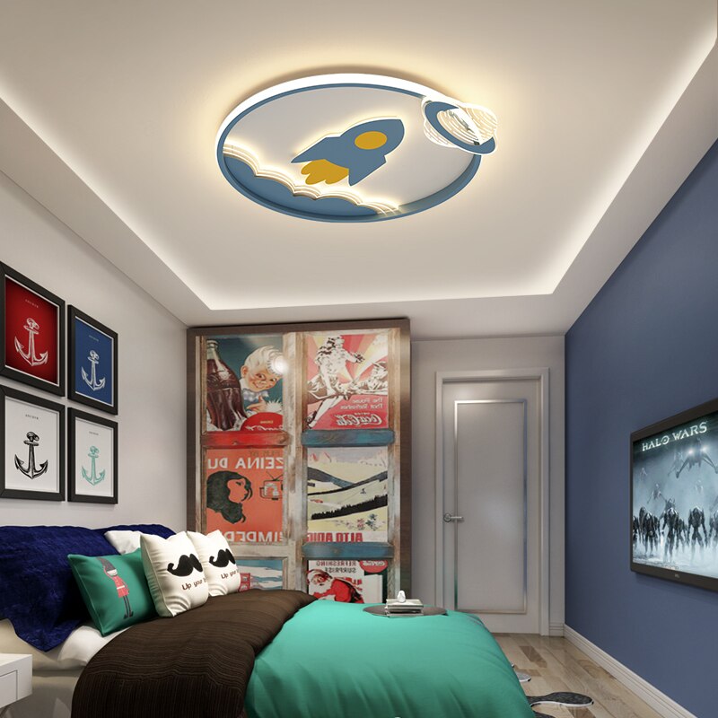 Space Rocket Kids Room Chandelier