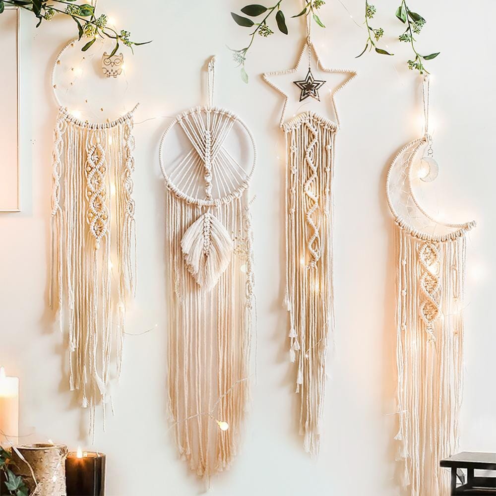 Macrame Dream Catcher With Lights